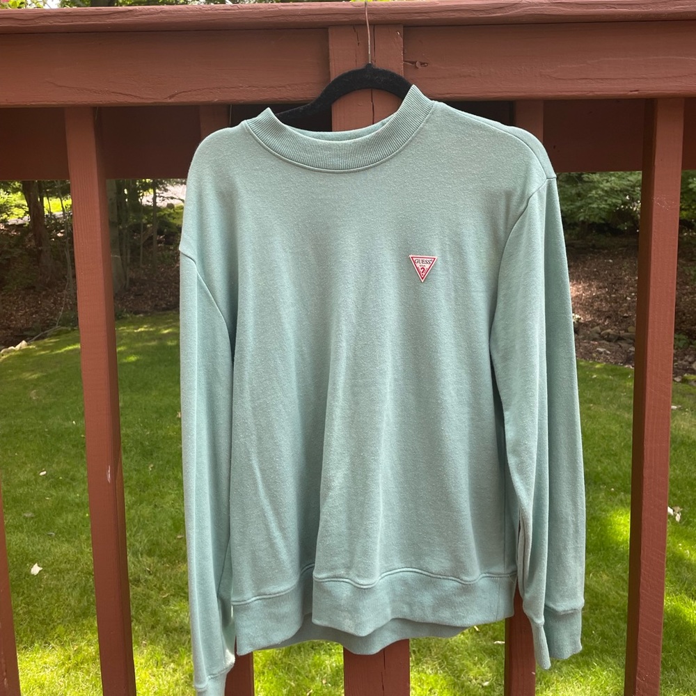 GUESS green cozy long sleeve